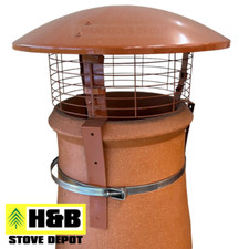 Chimney Cowl Pot Wind and Rain and Bird Protection for Oil Gas Wood Multifuel