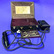 1920 ANTIQUE VIOLET RAY PLASMA GENERATOR QUACK MEDICAL MACHINE WORKING DARSONVAL