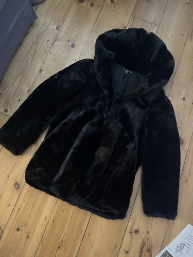 Trf outerwear faux fur hooded - outerwear,