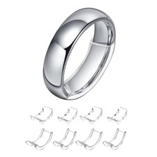8Pcs Invisible Design Ring Size Guard Snuggies Reducer Resizer Adjuster Clip