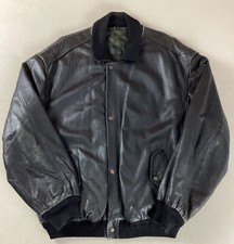 Vintage Leather Bomber Jacket