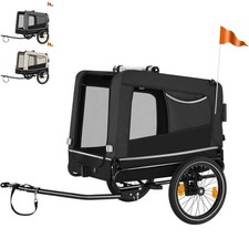 Dog Bike Trailer Bicycle Transport Wagon Dogs Stroller Jogger Folding Pet Cart