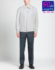 RRP €480 EMPORIO ARMANI Jacket IT58 US48 3XL Silk Blend Full Zip Collared