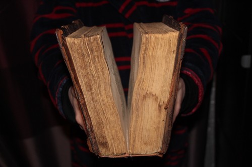 Antique slavonic bible - slavonic,