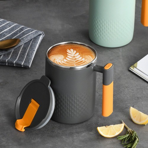 Stainless steel thermos mug - steel,