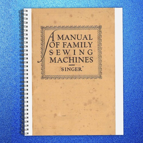 Singer manual family - singer, a