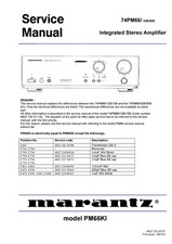 Service Manual Guide For Marantz PM-66