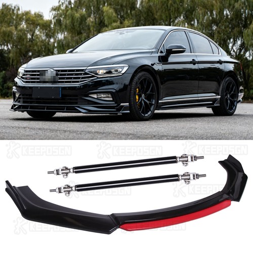 Gloss black front bumper - front,
