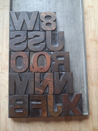 Vintage wooden letterpress - vintage,