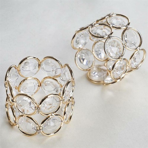 Faux gold crystal beaded - gold,