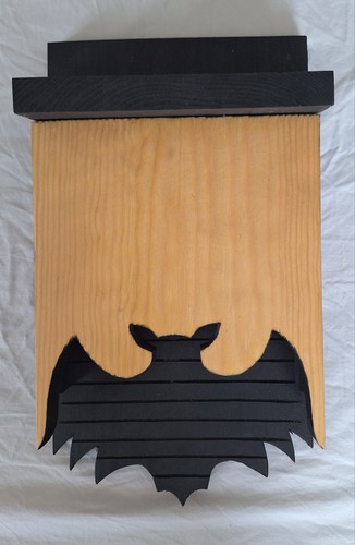 Handmade bat box with - box, black