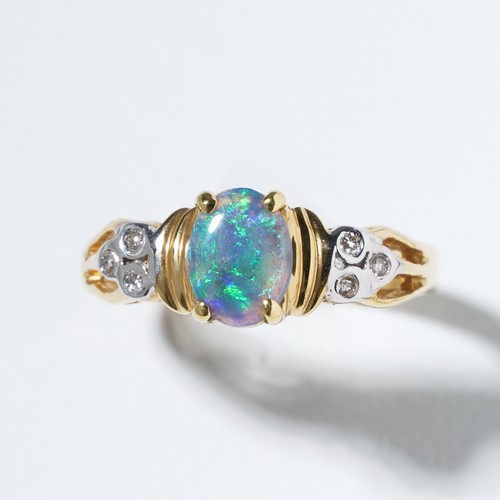 18ct gold green blue - 18ct,