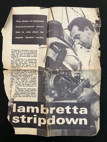 Lambretta maintenance strip - lambretta,