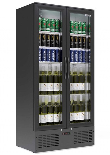 Commercial double door display - double,