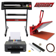 50cm Heat Press Vinyl Cutter Sublimation Printer Plotter Machine Weeding Pack