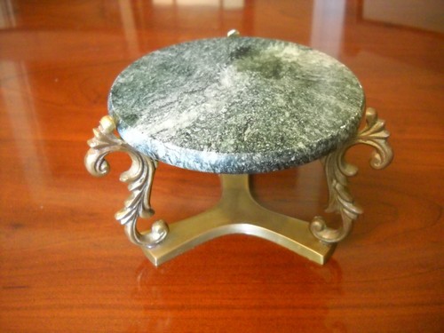 Vintage brass marble - brass, latin