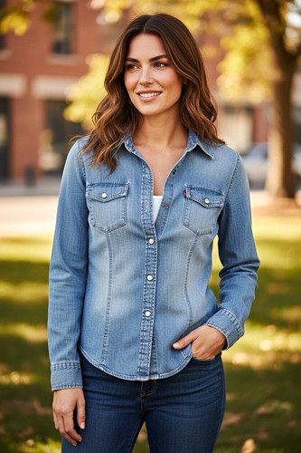 Levi women blue denim - women's,
