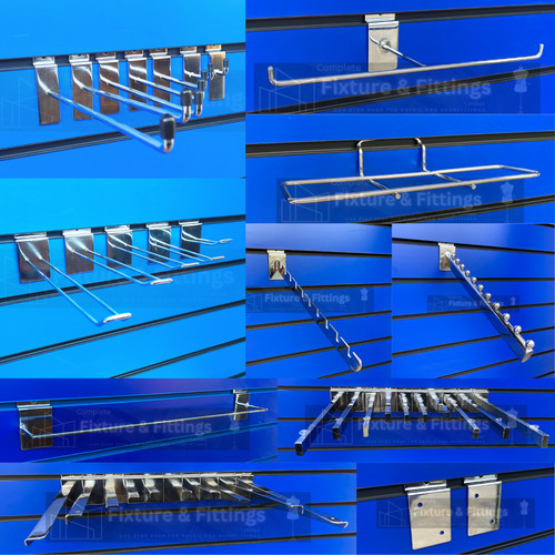 Slat wall fittings prongs arms - prongs,