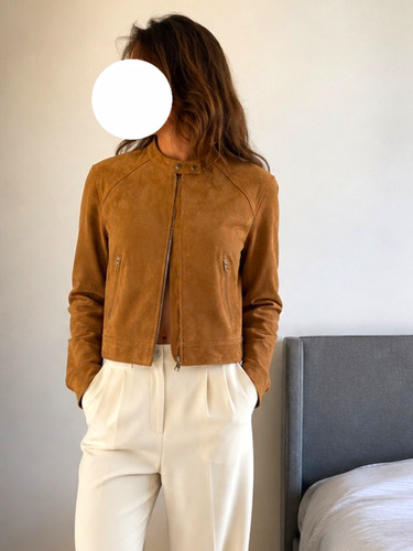 Zara women brown suede - zara,