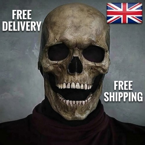 Halloween skull mask - mask, head