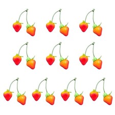 10pc Artificial Strawberry Fruit Fake Fruit for Wedding Photo Home Decorations
