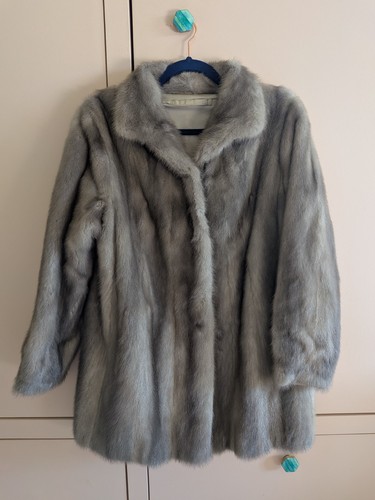 Vintage silver fox fur - , coat