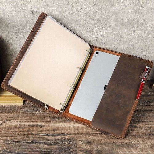 Genuine leather portfolio - portfolio, a4