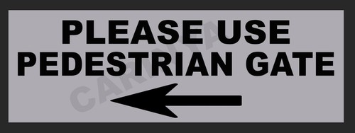 Please use pedestrian - please,
