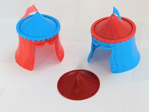 Timpo knight jousting - knight, tents