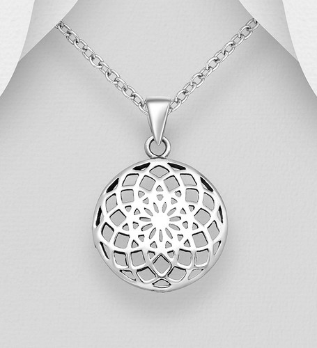 925 sterling silver mandala - 925,