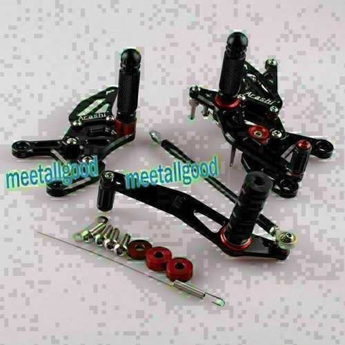 Black motorcycle rearset rear - motorcycle,