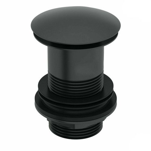 Black basin sink waste plug - sink,
