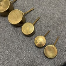 Vintage Brass Pan Set Kitchen