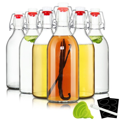 16oz swing top bottles glass - bottles, -glass