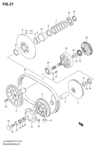 Suzuki genuine atv clutch - suzuki,
