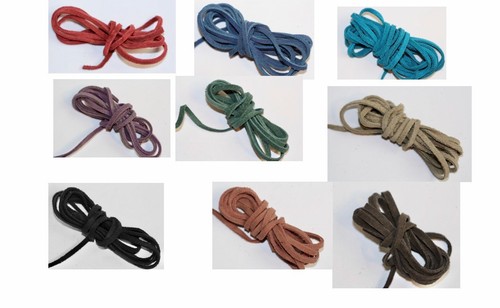 100 real leather 3mm flat - real,