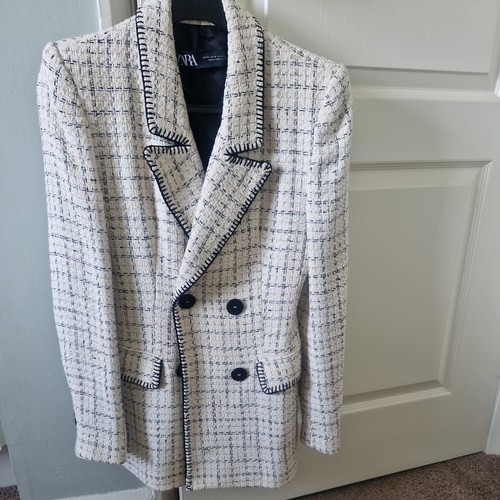 Zara textured tweed jacket - zara,