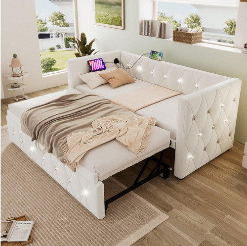 Daybed with trundle bed - trundle, usb