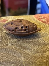 Chinese Carved Boat Peach