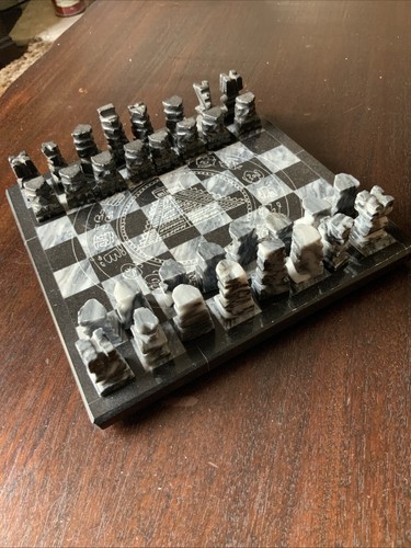 Small stone marble chess - small,