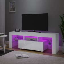 White TV Unit Stand Cabinet