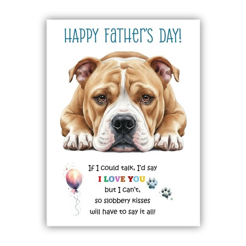 American bulldog father day - american,
