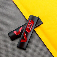 2Pcs Metal Black & Red V6