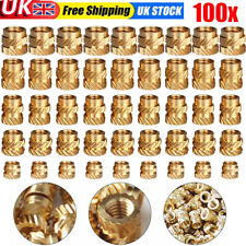 100Pcs Heat Set Threaded Brass Inserts M2 M3 M4 M5 M6 Great For 3D Printing