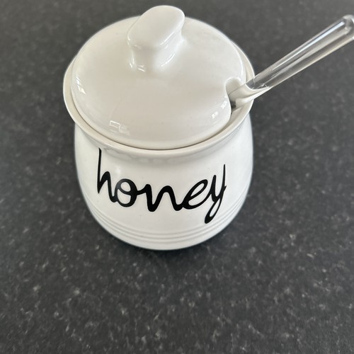Honey pot with - pot, lid
