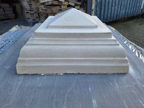 Cast stone pier cap - cap, 1