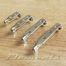 Quality Brooch Back Bar Pins Safety Rolling Catch Nickel Plated MULTI LISTING