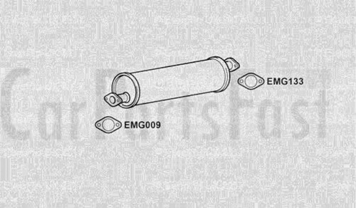 Exhaust box vauxhall brava 5 - box,