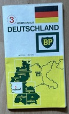 BP Deutschland Bundesrepublik 1960s Road Map, sheet 3 of Frankfurt area