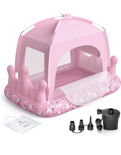 Qpau pink princess inflatable - qpau,